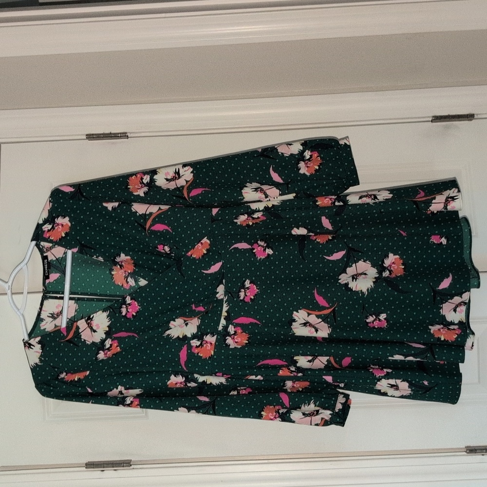 Express Green Floral dress